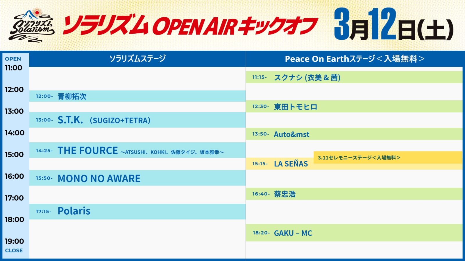 タイムテーブル