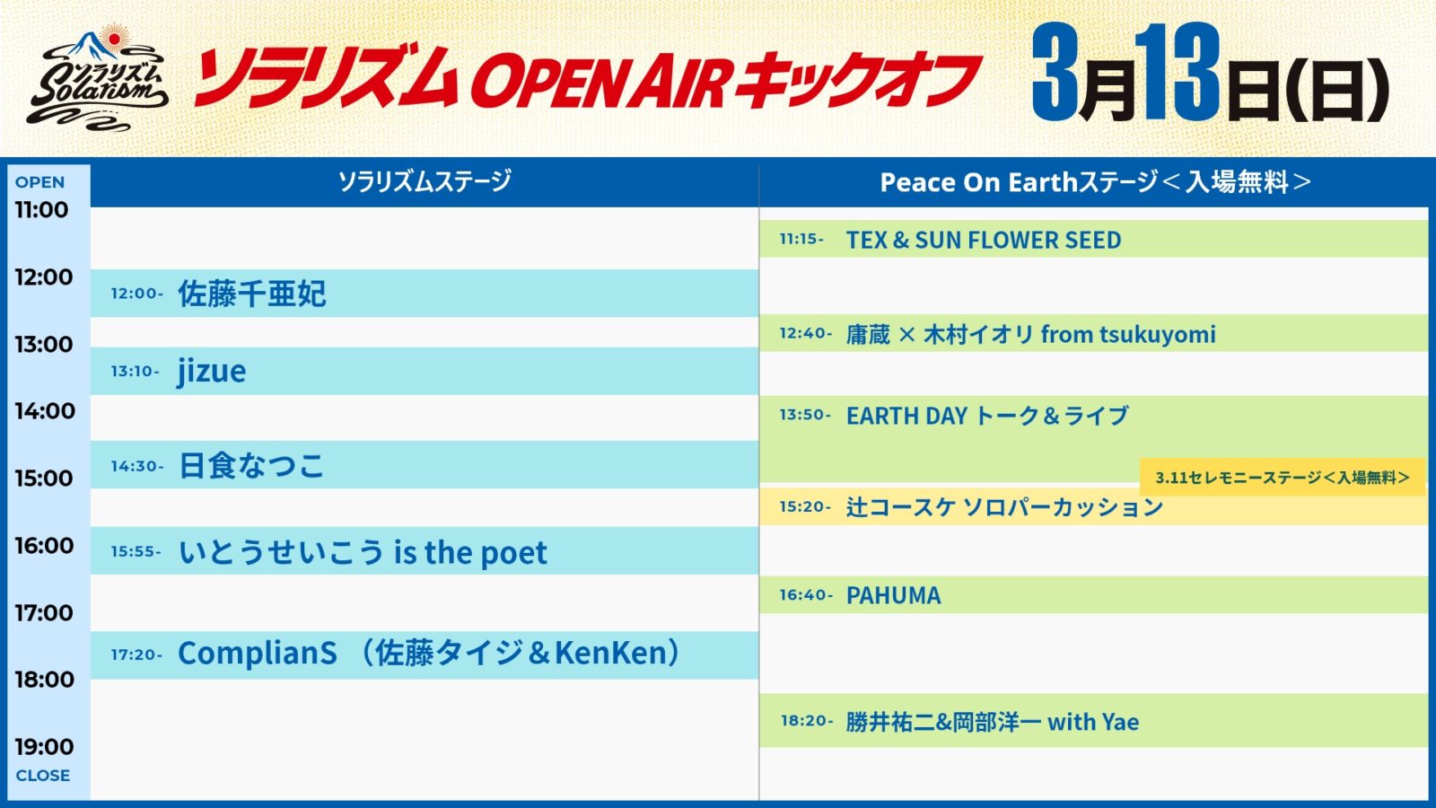 タイムテーブル